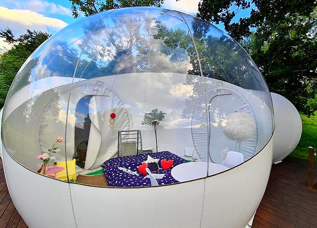 Dormir dans une bulle dans la province de Liège, à Sleep in a Bubble