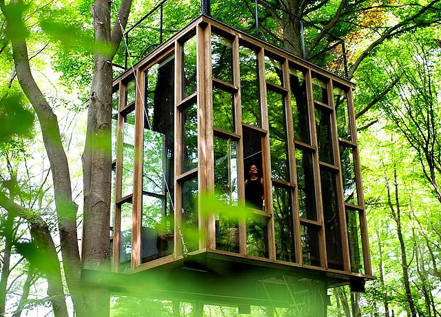 Dormir dans une cabane dans les arbres dans la province du Luxembourg, à Stay Ici